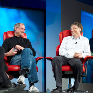 Steve Jobs and Bill Gates